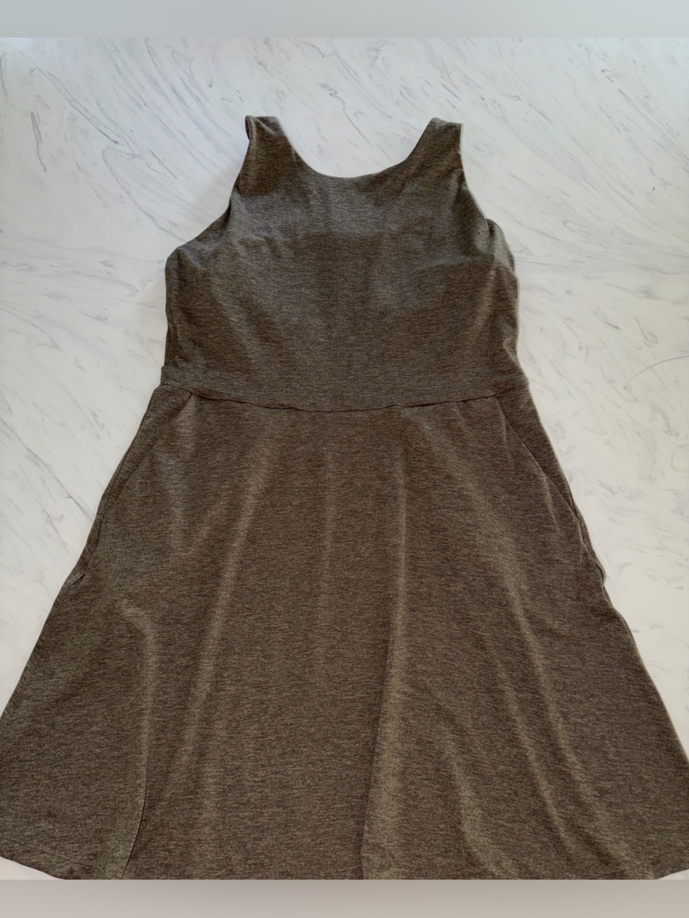 Patagonia organic cotton dress Seabrook heathered wi g gray m